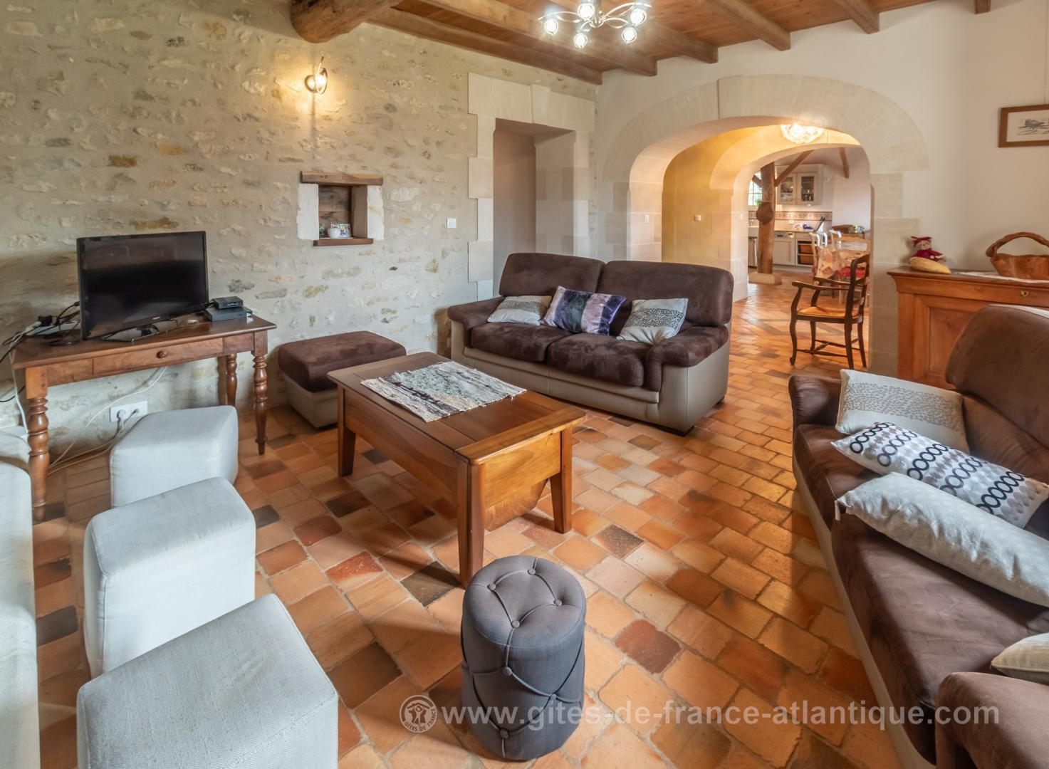 Pièce de vie du gîte